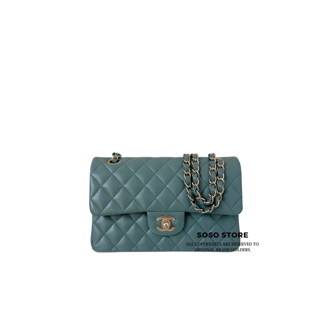 Chanel Classic Flap Bag - Dark Green / GHW