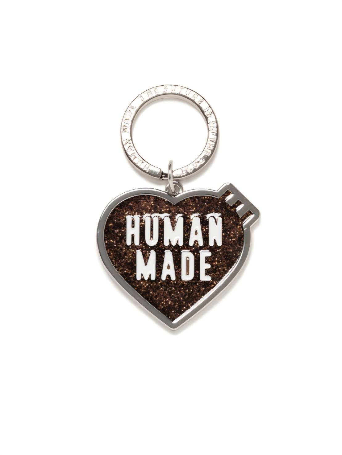 【HUMAN MADE】0718店鋪限定神戶棕色愛心LOGO鑰匙圈