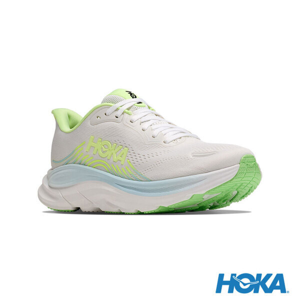 Hoka Clifton 11 Wide 1177539-FYZ 女 慢跑鞋 寬楦 支撐 緩震 競速 白 螢黃