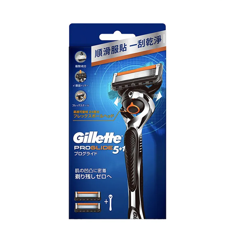 【Gillette】Proglide Seamless Shaver - 1 Handle & 2 Blades