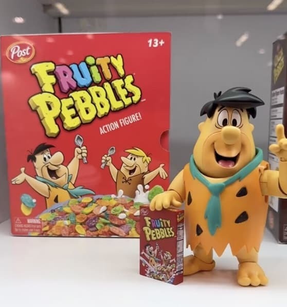 JADA 代理版 可動 6吋 家樂氏 Fruity Pebbles 水果麥片 摩登原始人 弗萊德