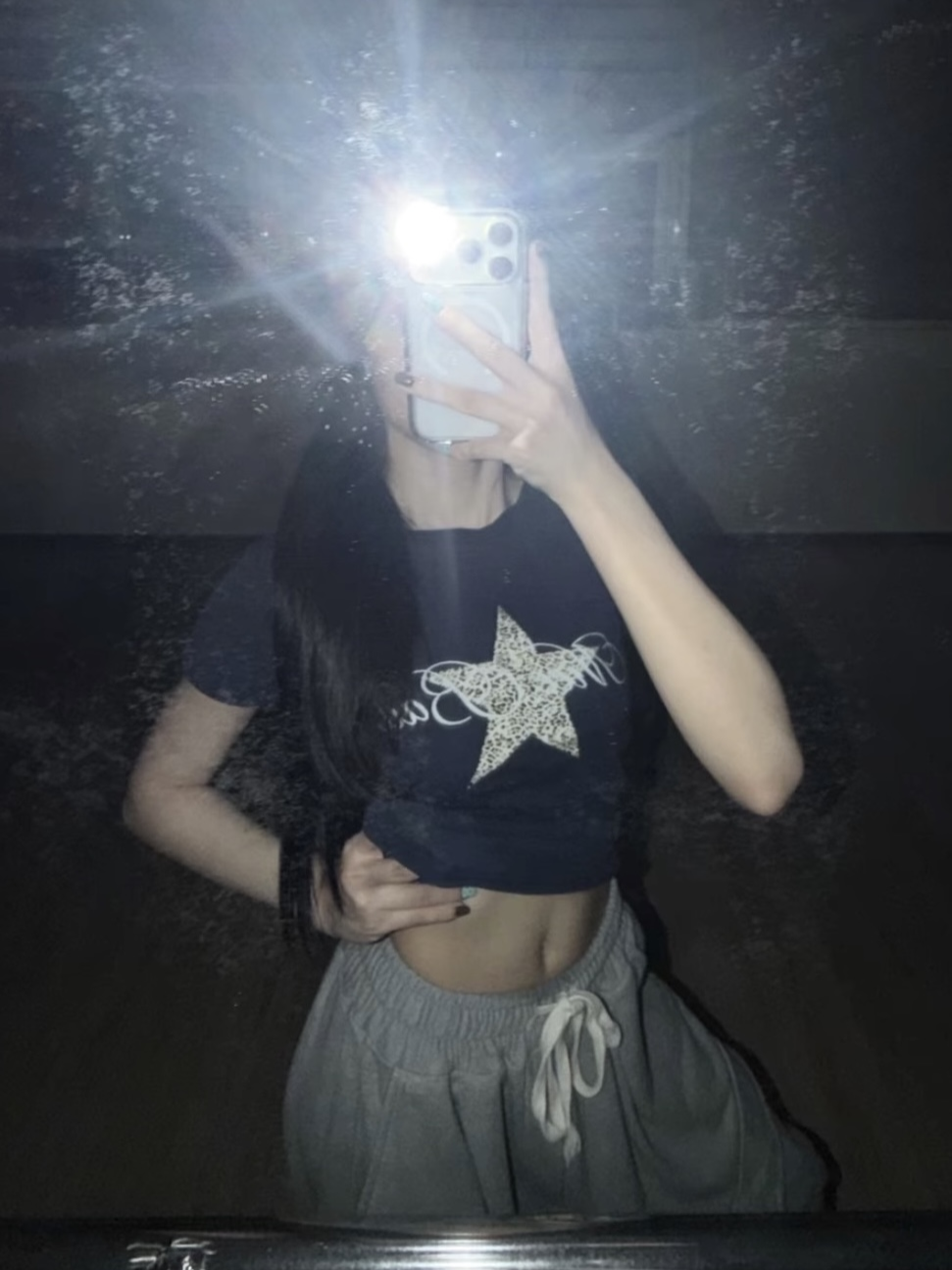 【預購】布日FUNi 復古 豹紋 五角星 字母 短袖 修身 t-shirt 上衣