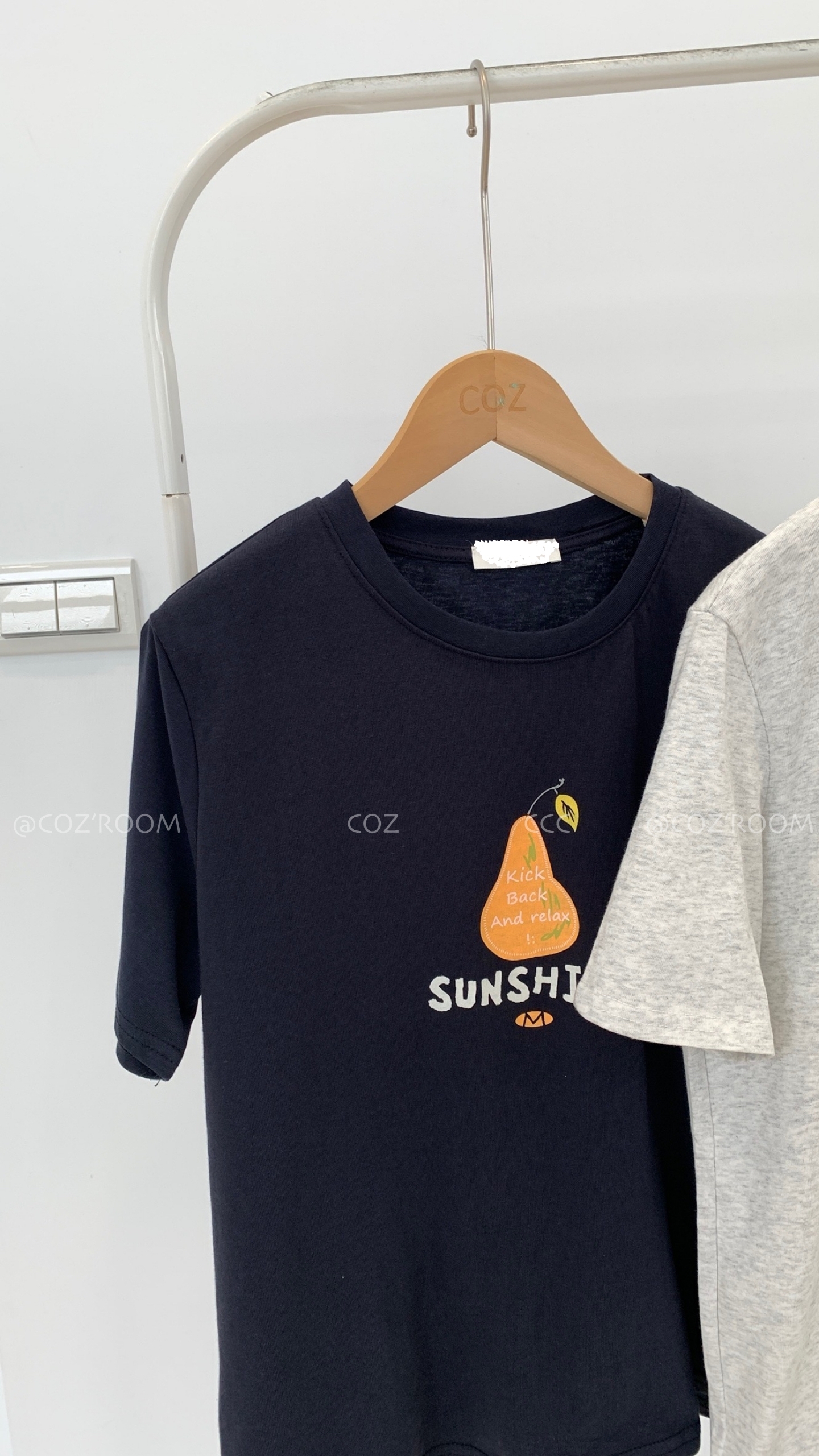 (現貨)可愛配色酪梨中版Tee (3色) _2808