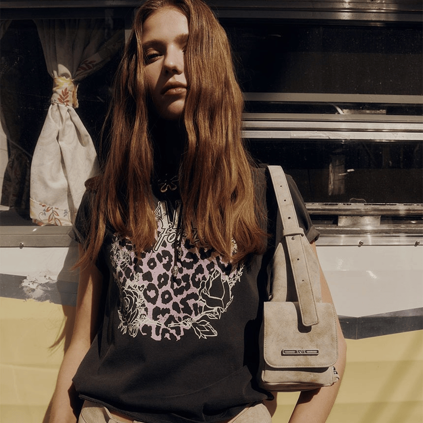 RAIVE｜Love Leopard Graphic T-shirt [3 colors]