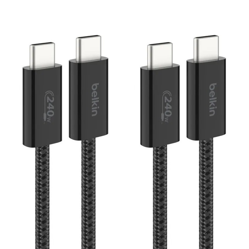 Belkin BoostCharge 240W USB-C 轉 USB-C 快充線 (1.5米 / 2件裝)