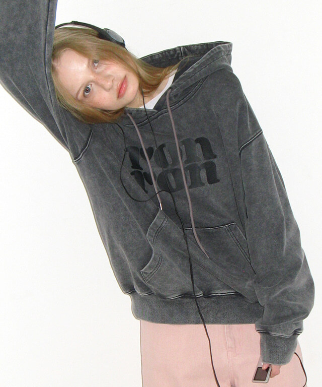 RONRON - PIGMENT LOGO HOODIE *3色* (RR26AHD5210)