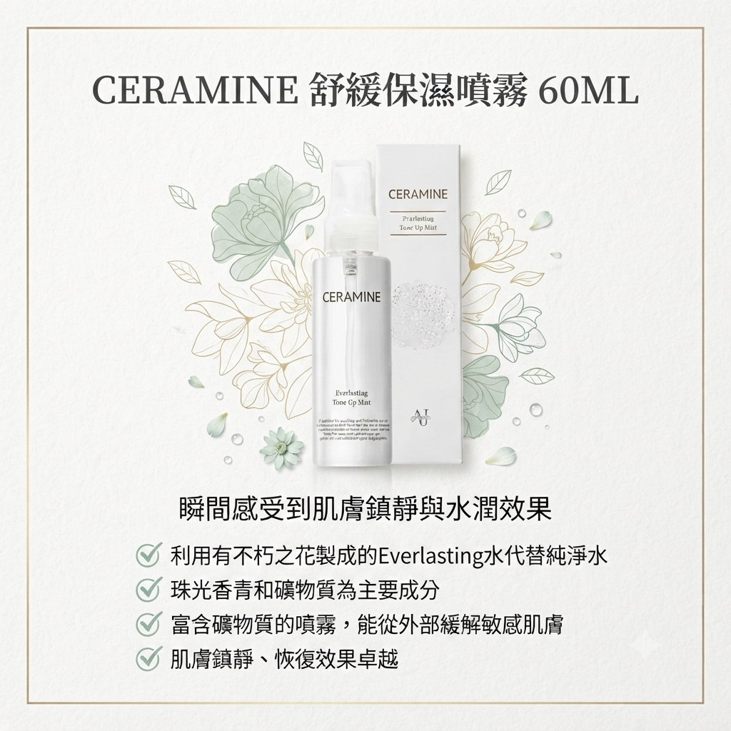 【CERAMINE 舒緩保濕噴霧 60ML】