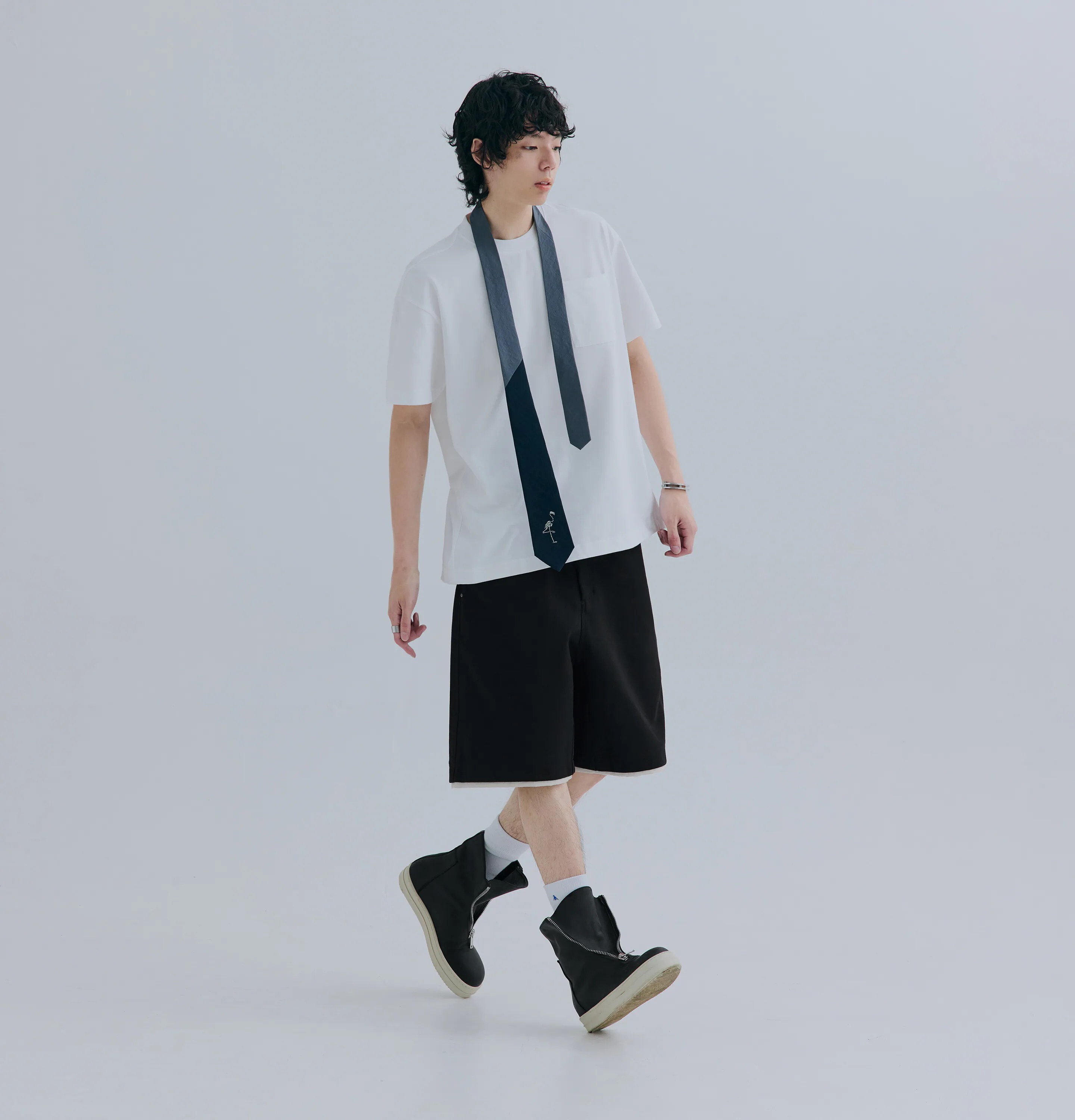 MELSIGN 雙層下擺棉質短褲｜Layered Edge Sweatshorts（26SS）