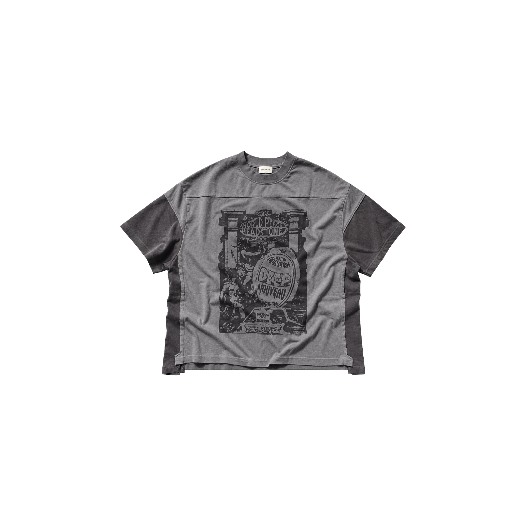 NOUVEAU NVT26106 BOXY DEEP NOUVEAU IN CONCERT T-SHIRT IN COTTON JERSEY