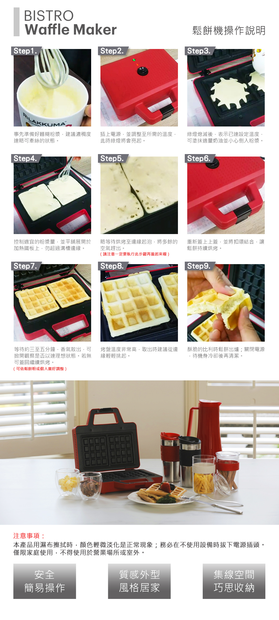 宅配含運 丹麥 Bodum BISTRO 鬆餅機 紅色