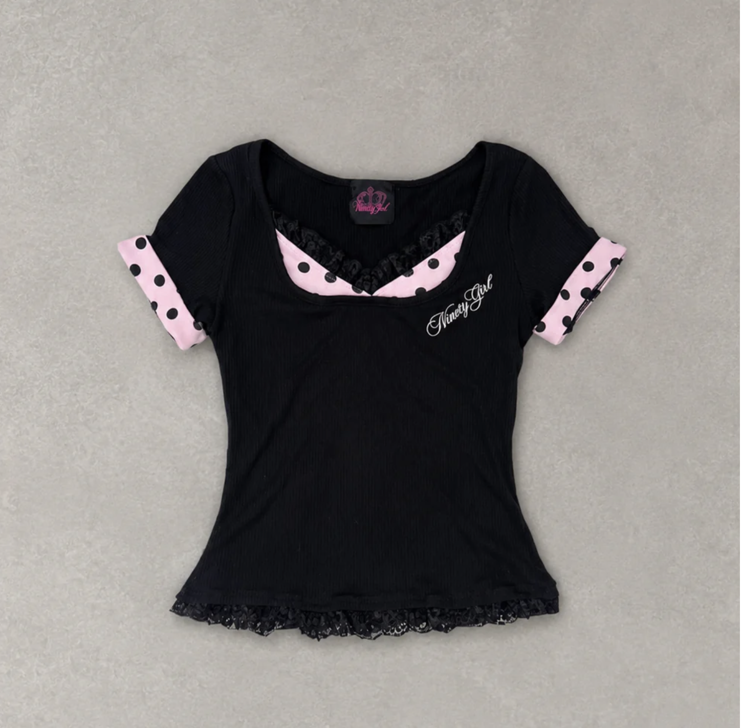 【9090 girl】0718發售新品 點狀分層T恤