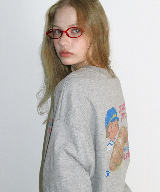 RONRON - VINTAGE CROISSANT OVER FIT LONG SLEEVE *3色* (RR26ALT5502)