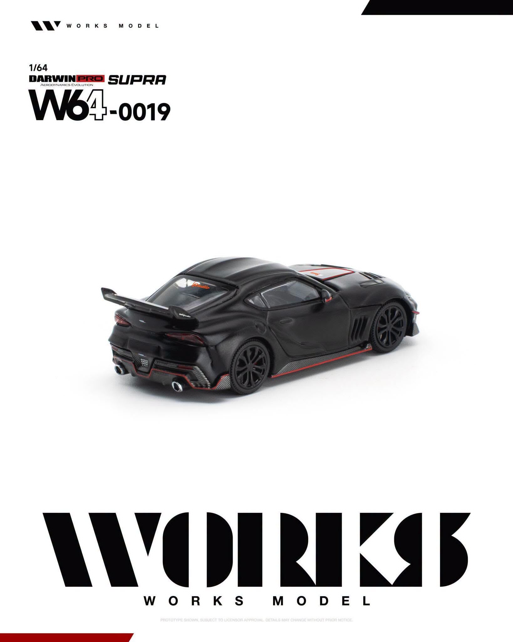 預訂:1/64 Works Model DarwinPRO Supra Dark (W640019 )
