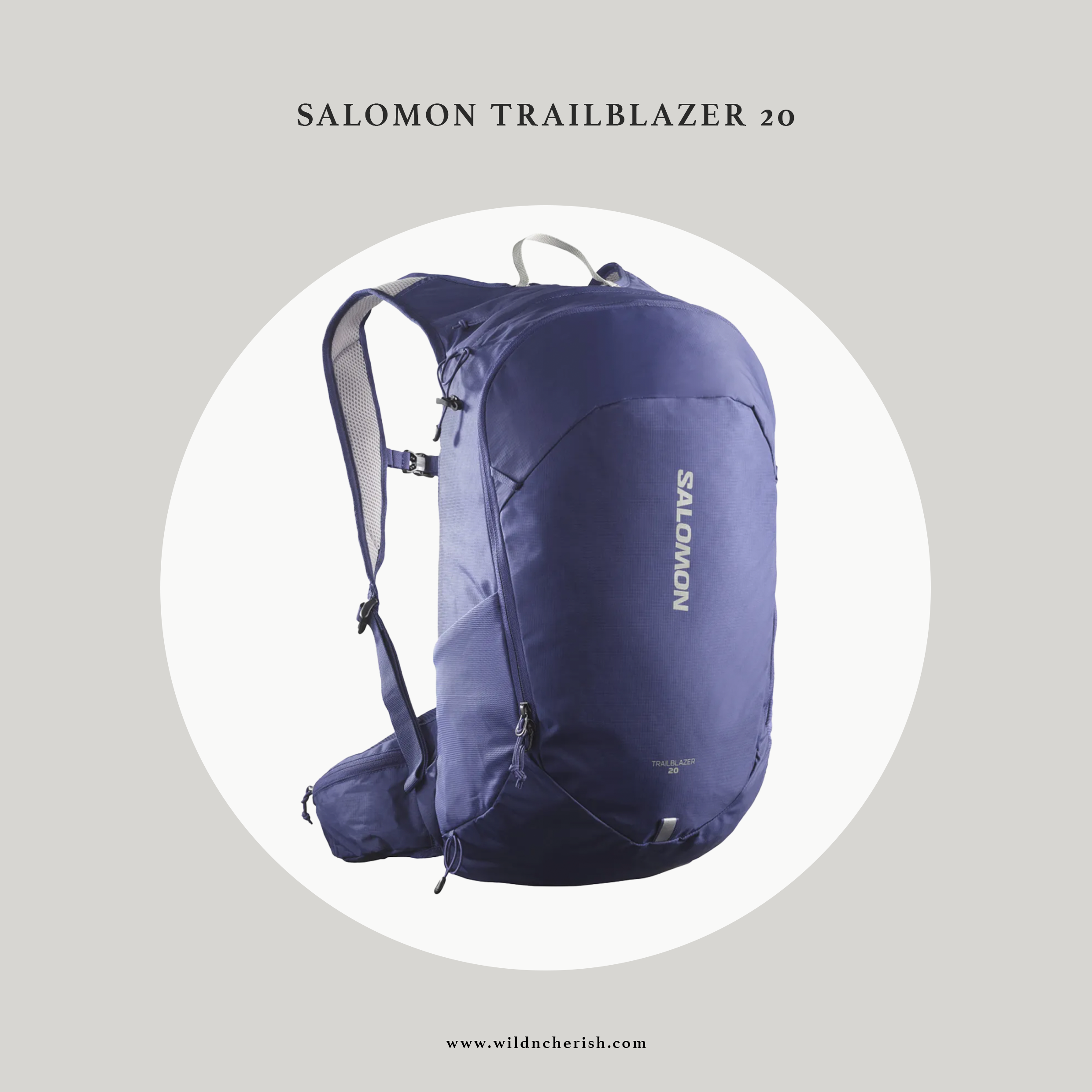 預訂 | Salomon TRAILBLAZER 20 輕量 多功能背包 藍紫色