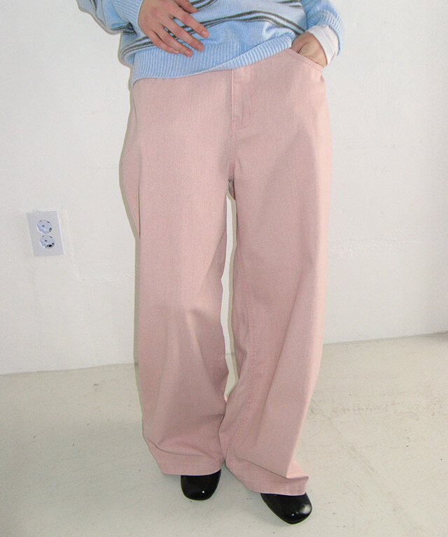 RONRON - SOFT PIGMENT WIDE DENIM PANTS *2色* (RR26APT5402)