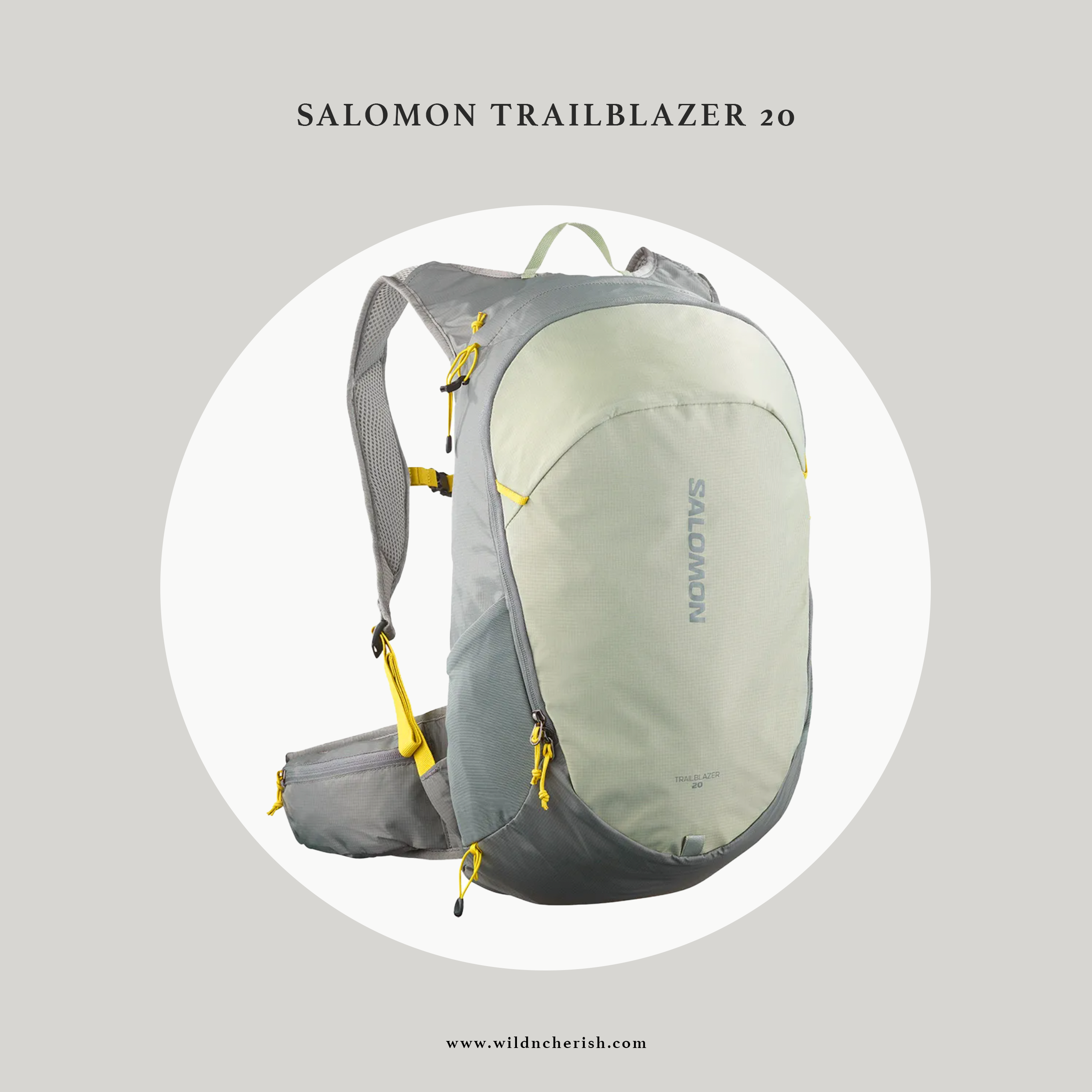 預訂 | Salomon TRAILBLAZER 20 輕量 多功能背包 灰綠色
