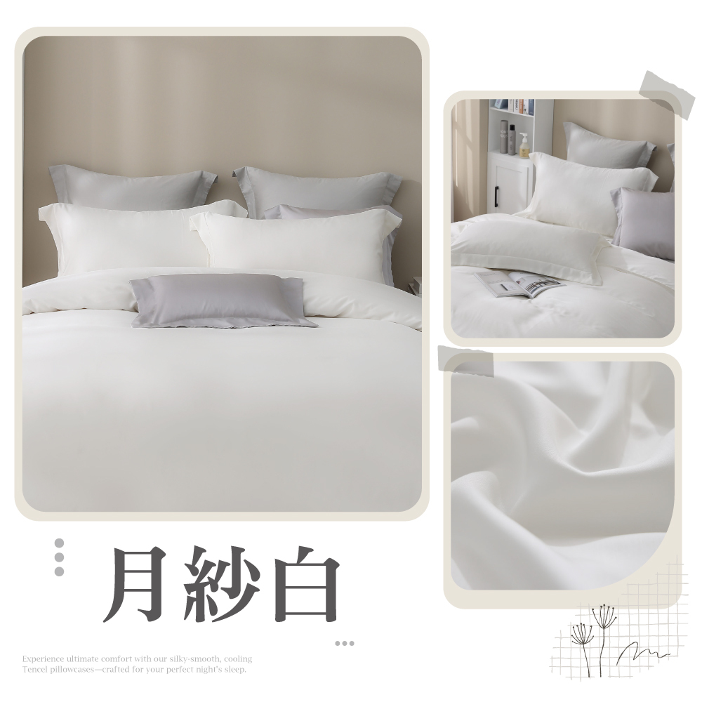 頂級100支素色天絲枕套