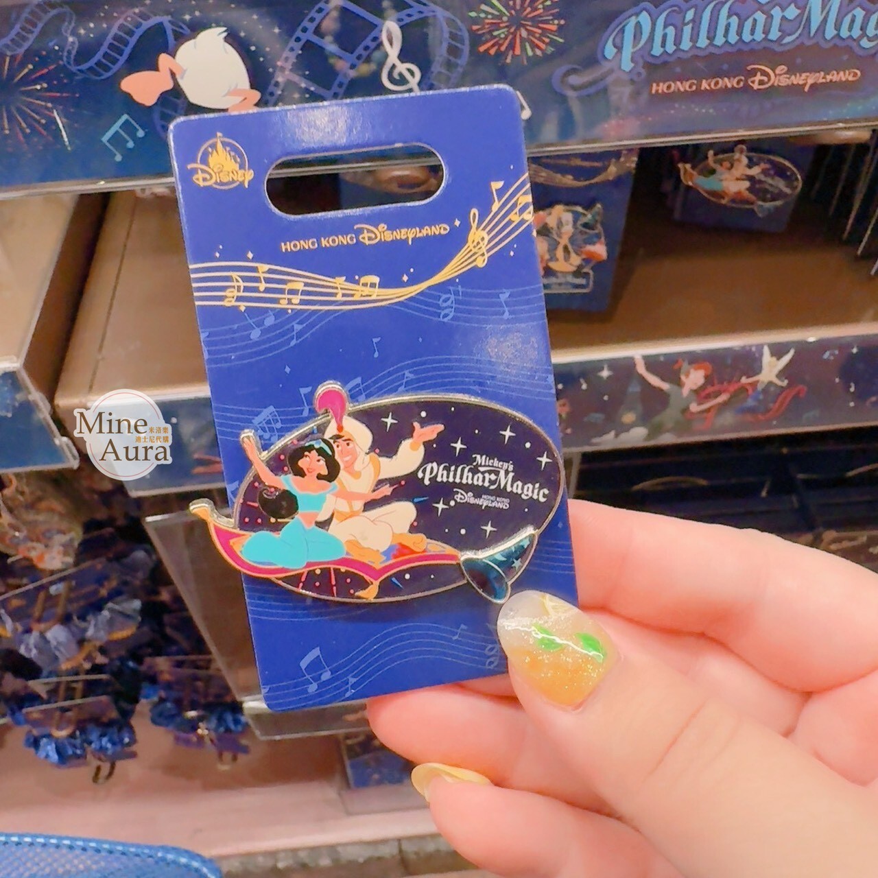 米奇幻想曲系列 茉莉公主 Jasmine 阿拉丁 Aladdin 造型 徽章 PIN -香港迪士尼樂園
