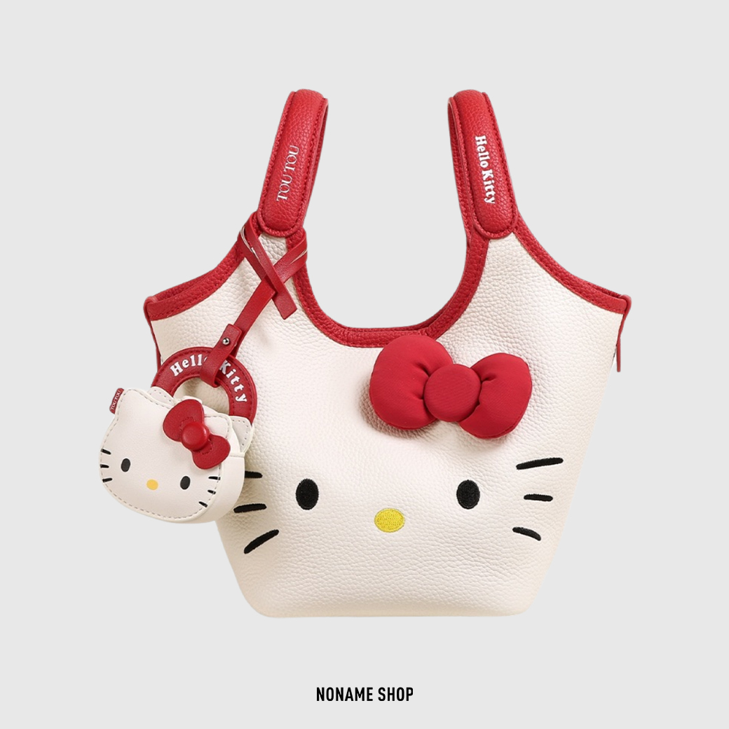 TOUTOU X Hello Kitty 聯名款 天生一對 造型 水桶包