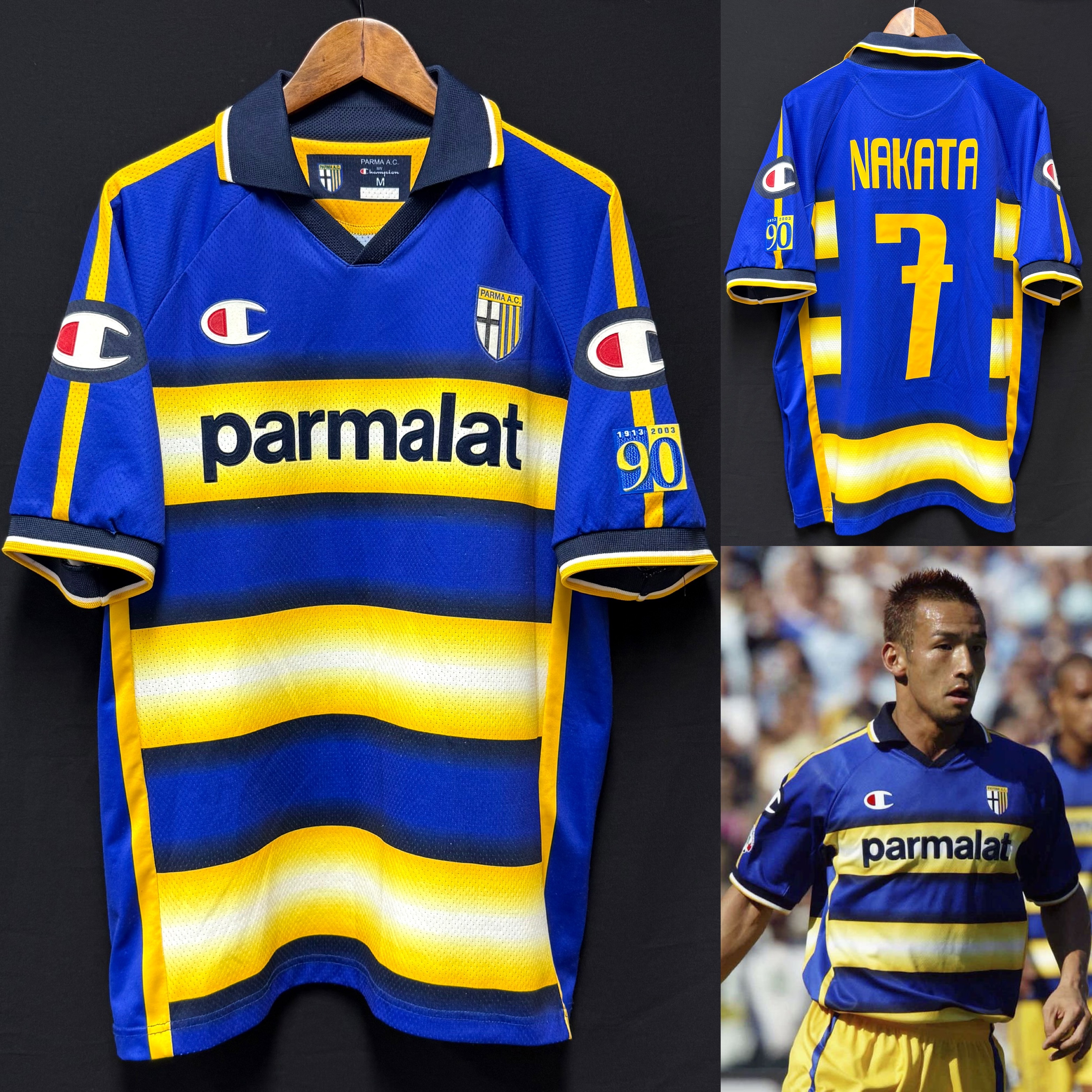 Parma 2003-2004 Champion Home Shirt #7 NAKATA