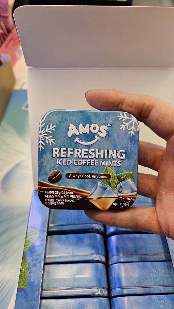 【預購】韓國代購 AMOS Refreshing Iced Coffee Mints 沁涼 冰咖啡 薄荷糖