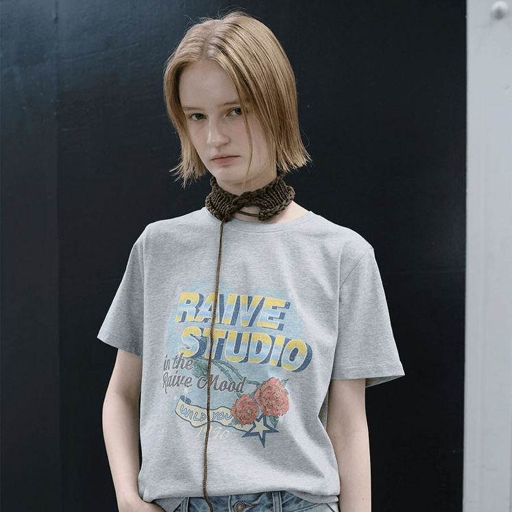 RAIVE｜Vintage Raive Mood Graphic T-shirts [2 colors]