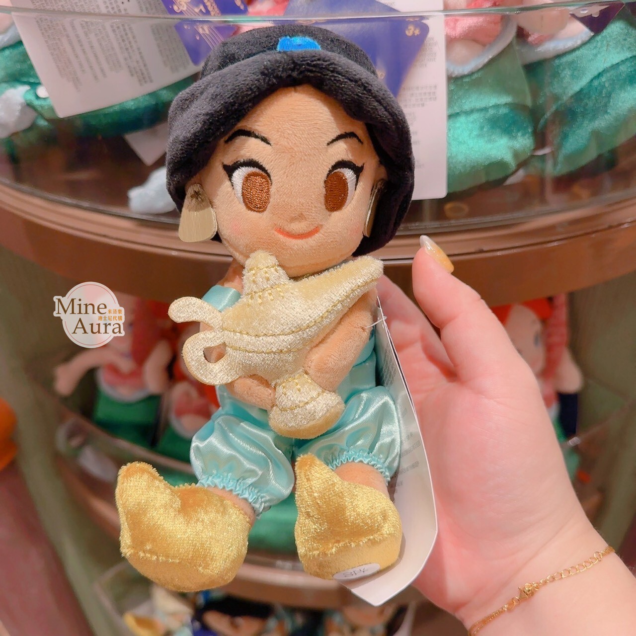 米奇幻想曲系列 茉莉公主 Jasmine 抱神燈 造型 發聲 娃娃 玩偶 阿拉丁 Aladdin -香港迪士尼樂園