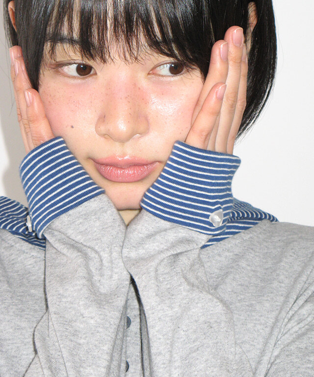 RONRON - BUTTON CUFF HOODIE LONG SLEEVE *2色* (RR26ALT5324)