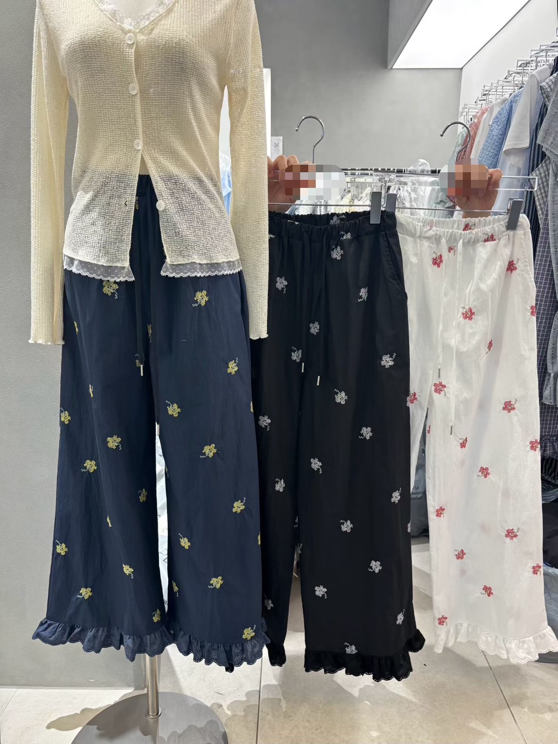 小花團長褲