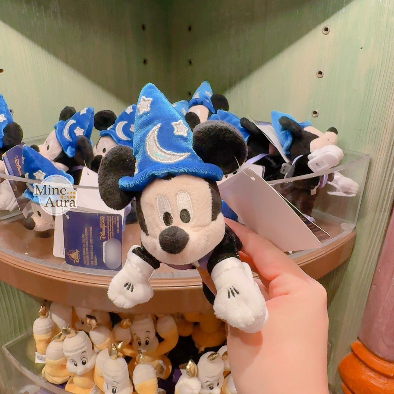 米奇幻想曲系列 米奇 Mickey 魔法師 戴魔法帽 造型 絨毛 趴趴 夾式設計 娃娃 公仔 -香港迪士尼樂園