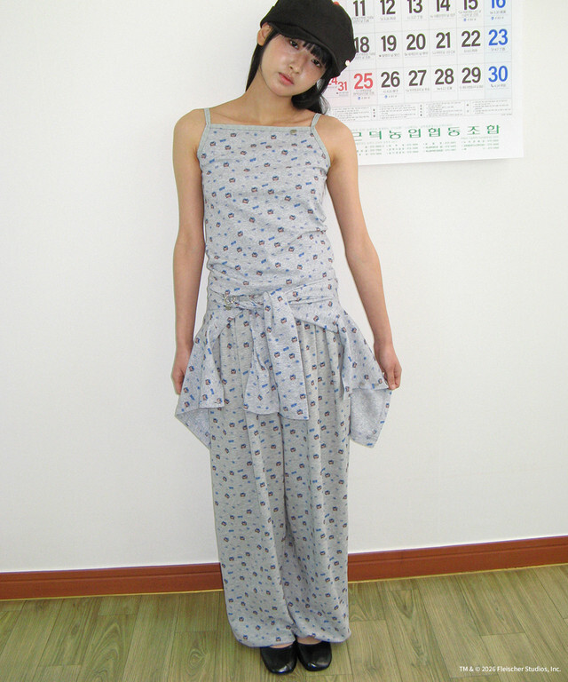 RONRON - BETTY BOOP PATTERN SWEAT JOGGER PANTS *2色* (BT26BPT5649)