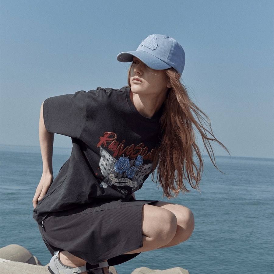RAIVE｜Dot Rose Graphic T-shirts [3 colors]