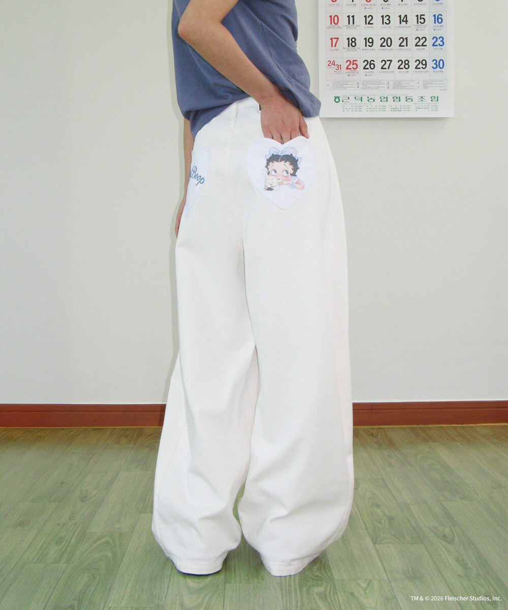 RONRON - BETTY BOOP HEART POCKET DENIM *2色* (BT26BPT5437)