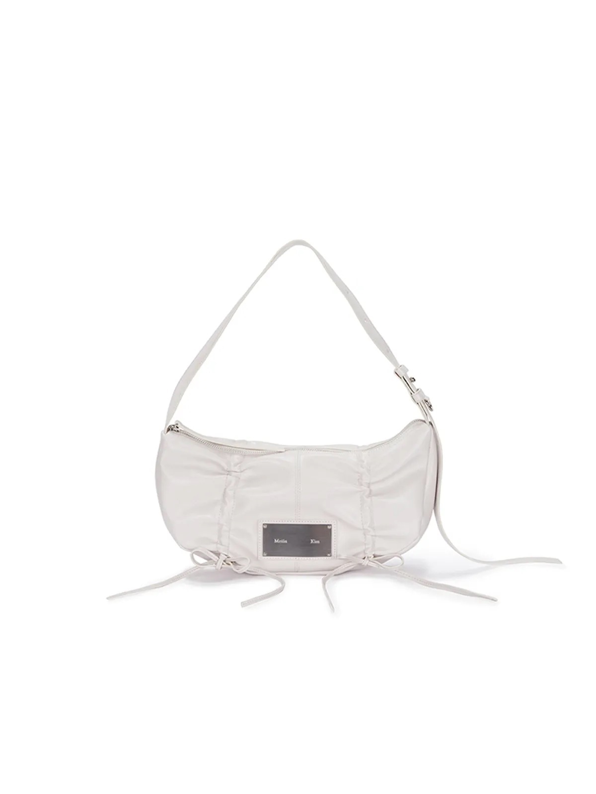 《限時團購優惠》MATIN KIM HALF SHIRRING RIBBON ROUND BAG