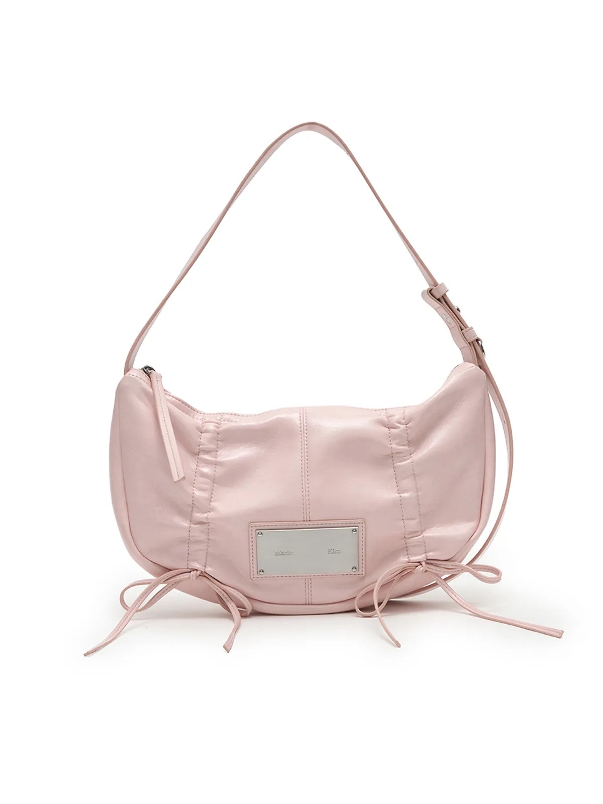 《限時團購優惠》MATIN KIM HALF SHIRRING RIBBON ROUND BAG