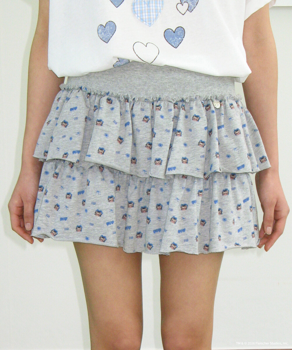RONRON - BETTY BOOP PATTERN PANTSKIRT *2色* (BT26BPS5648)