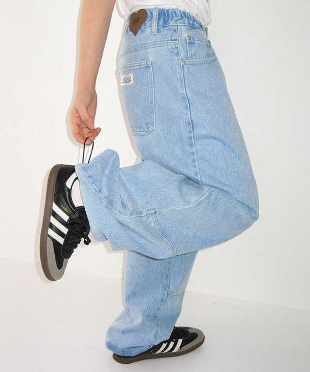 RONRON - SEAM DETAIL BANDING DENIM PANTS *2色* (RR26APT5418)