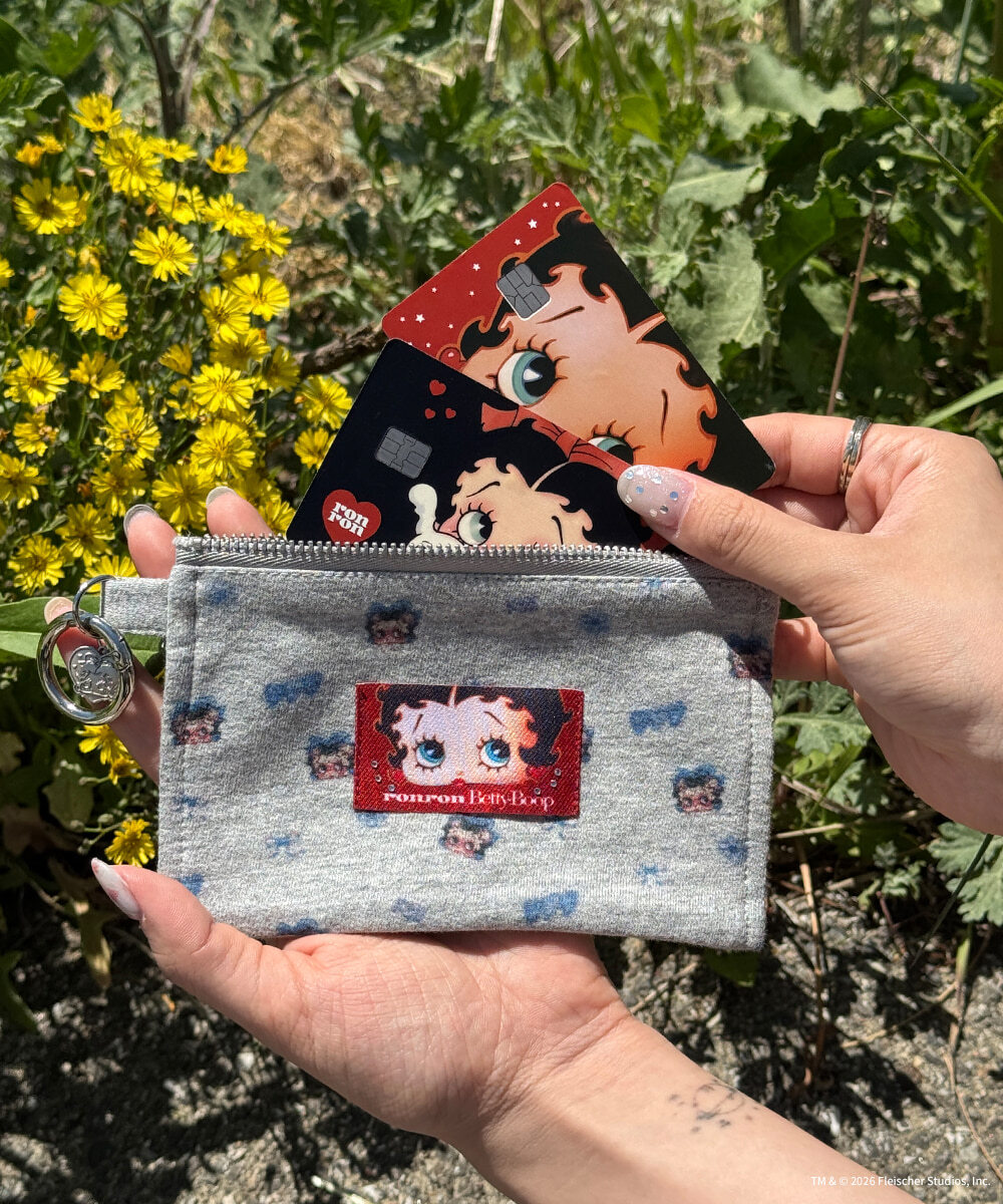 RONRON - BETTY BOOP MINI POUCH KEYRING *2色* (BT26BPK5653)