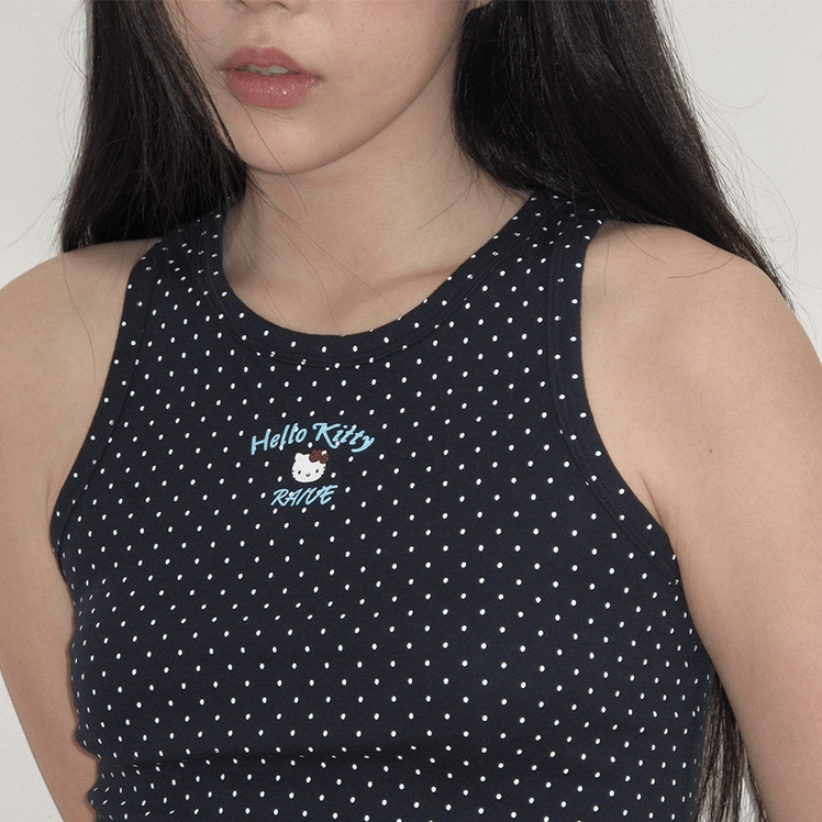 RAIVE｜RAIVE X HELLO KITTY Sleeveless T-shirts [2 colors]