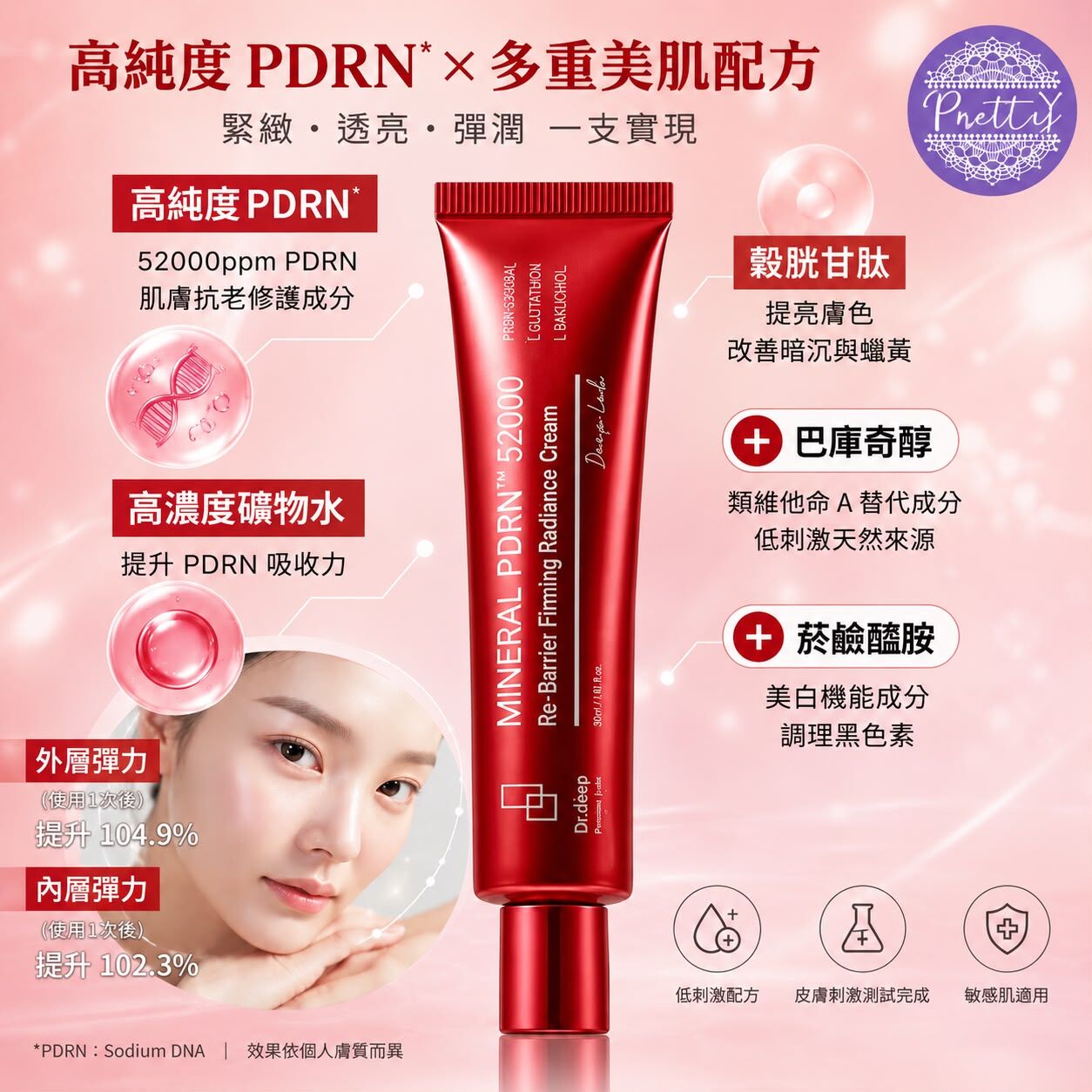 UC71  DR.Deep Mineral PDRN™ 52000深泉緊緻煥彈霜30ml. EXP 2029/1 /11  MADE IN KOREA