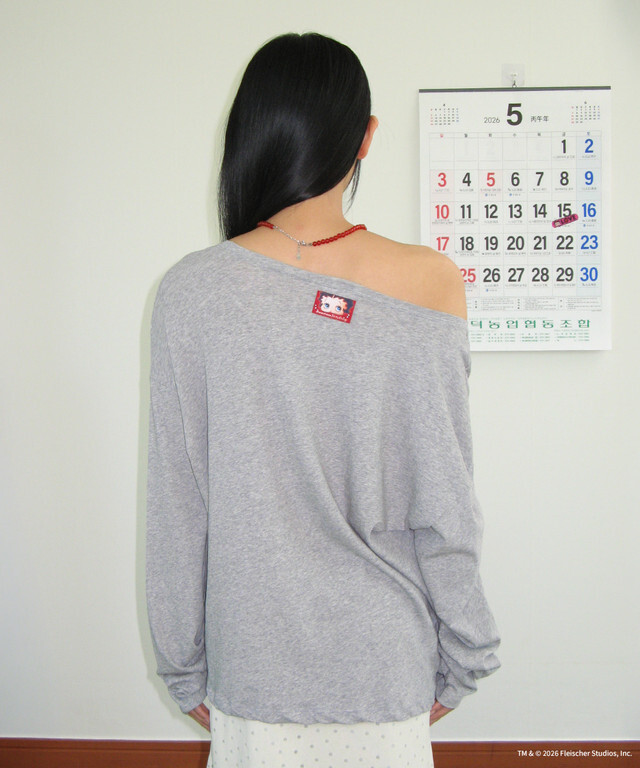 RONRON - BETTY BOOP CAT PLUSH LONG SLEEVE *2色* (BT26BLT5572)