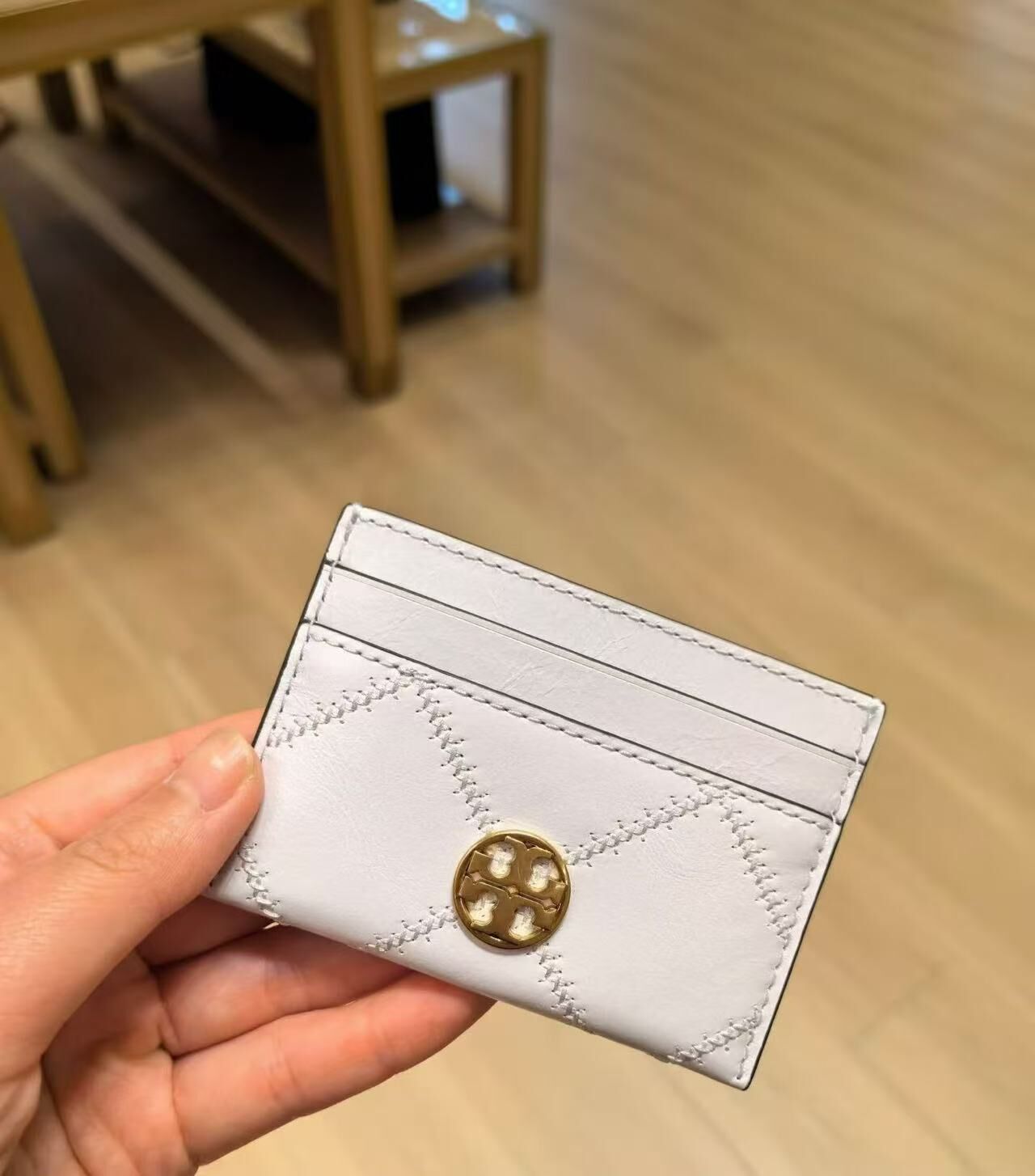 【預購】Tory Burch H071712 Willa 超薄卡片夾 (白色)