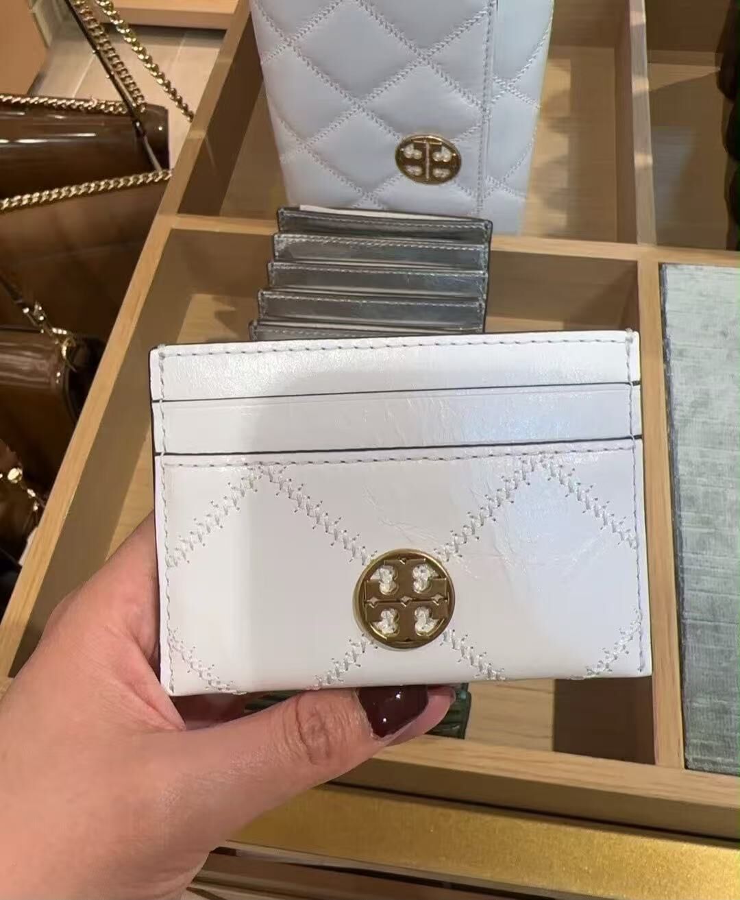 【預購】Tory Burch H071712 Willa 超薄卡片夾 (白色)
