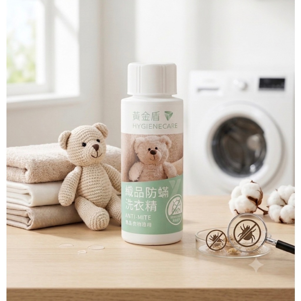 【樂森藥局】黃金盾 織品防蟎洗衣精 60ml