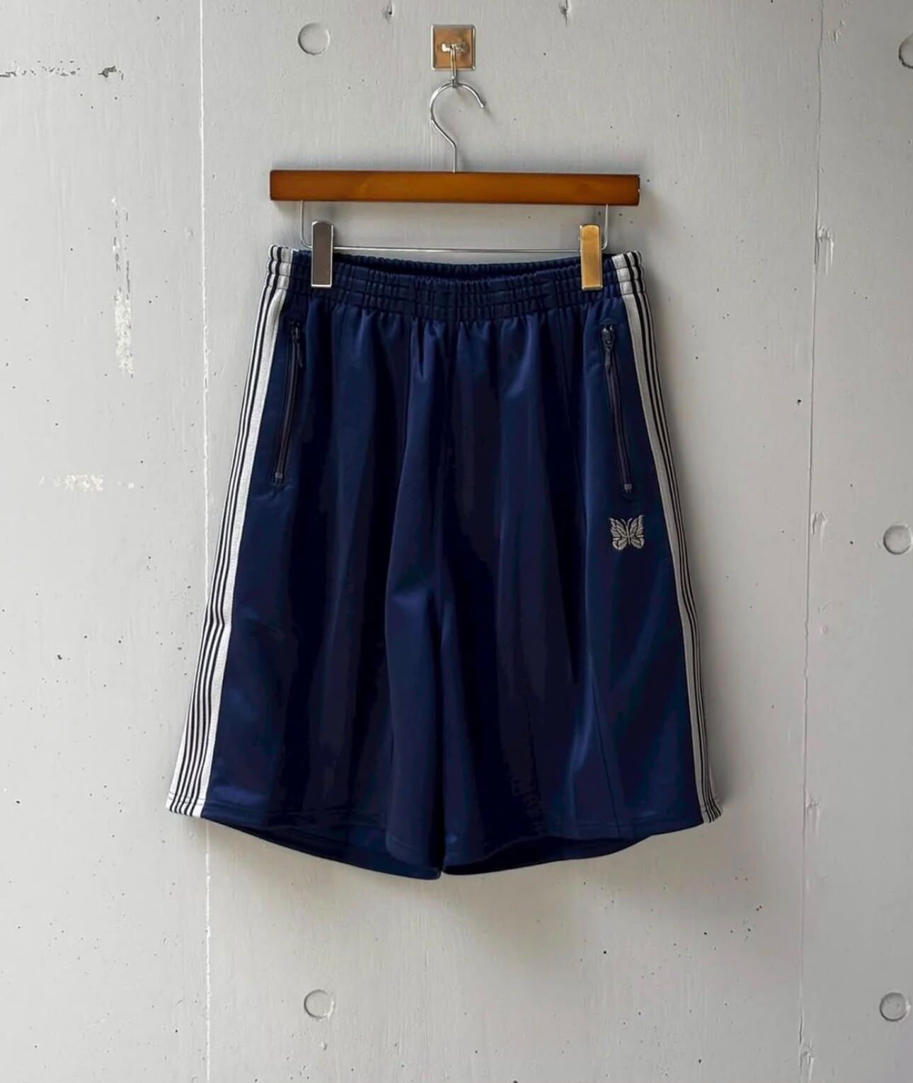 現貨|NEEDLES 別注H.D. TRACK SHORTS NAVY