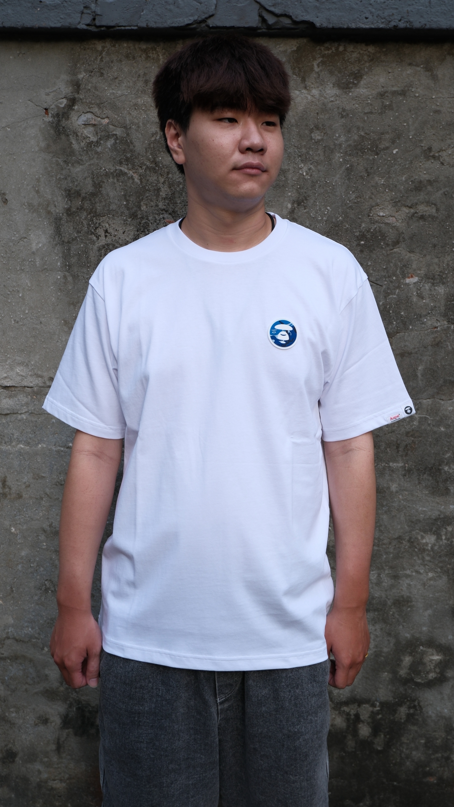 AAPE 藍迷彩 猿頭 小標 短Tee AAPTEM1869XXQ 1869