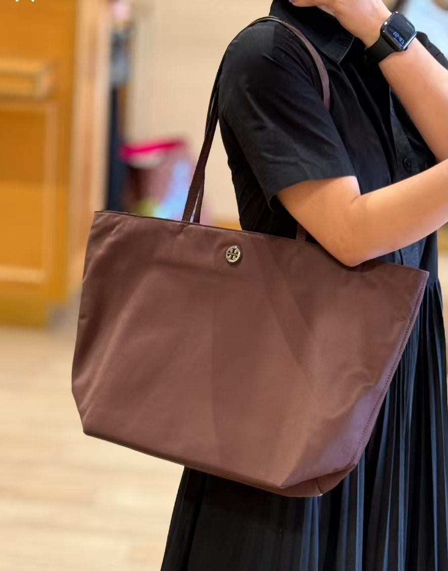 【預購】Tory Burch H071760 Nylon 手提托特包 (暗紫色)