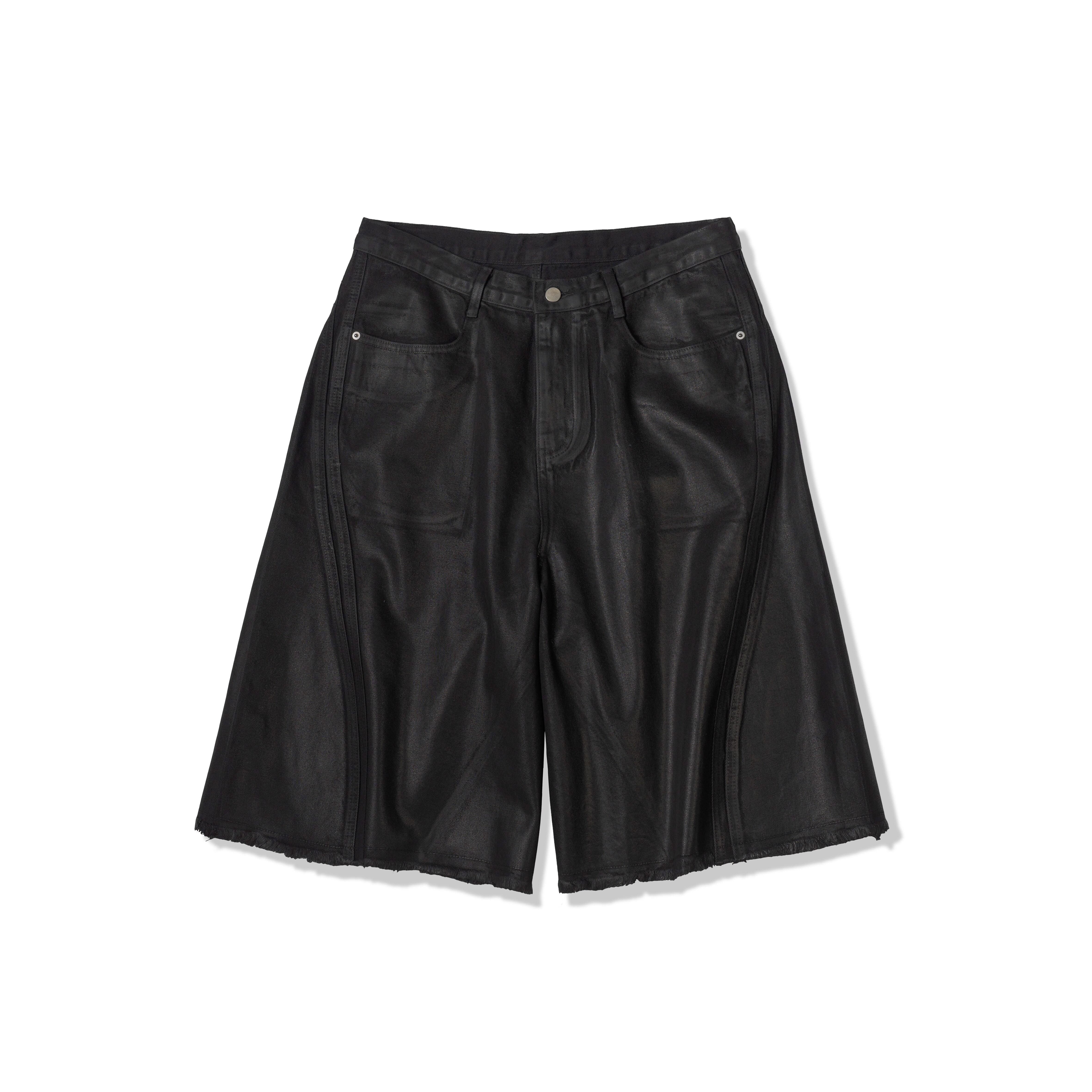 【車庫服飾】ORDINARY WAXED STRUCTURE DENIM SHORT