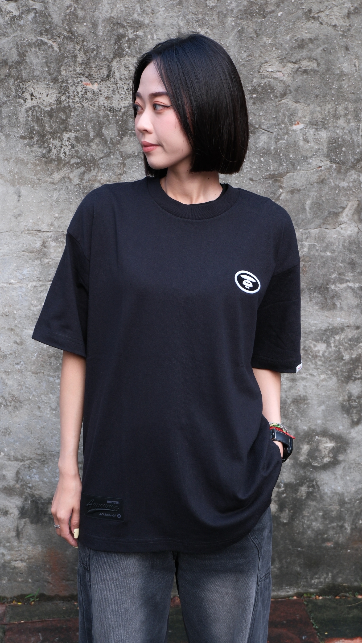 AAPE 刺繡 橢圓 猿頭 短Tee AAPTEM1770XXQ 1770