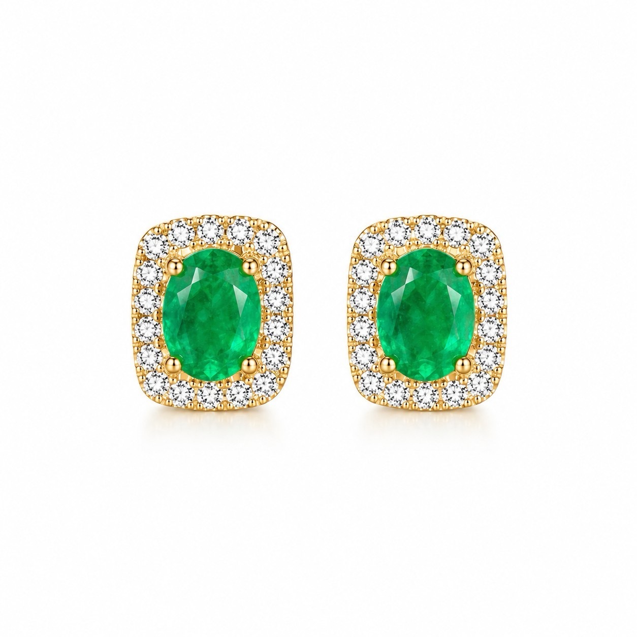 翠蘊恆藏｜祖母綠耳釘